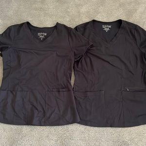 2 SCRUB SETS (2 shirts, 2 pants)